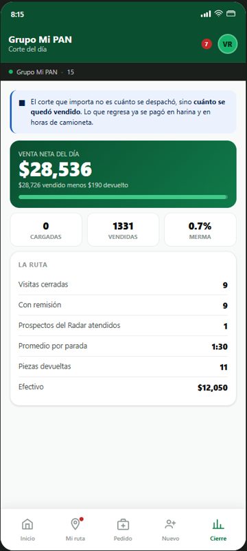 Despacho y evidencia