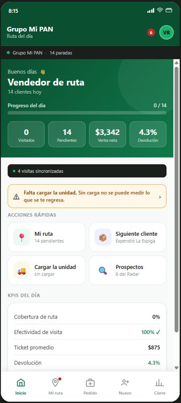 Carga en la app de Mr Ruta